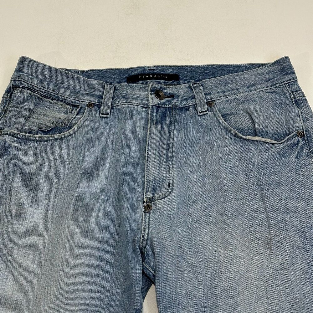 Sean John Vintage 90s Men's Light Wash Jeans 36x34 Y2K Baggy Streetwear